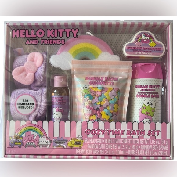 Hello Kitty | Bath, Skin & Hair | Hello Kitty 6pc Cozy Kids Bath Time ...